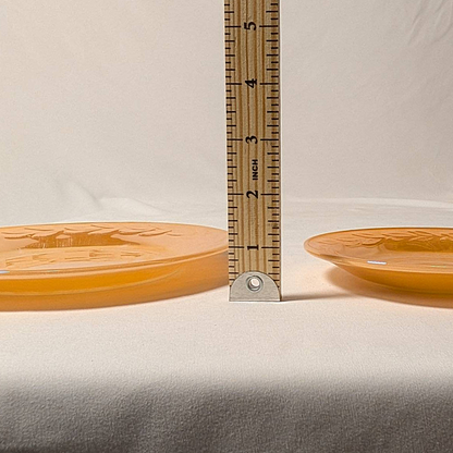 Vintage Fire King Peach Lustre Laurel Dishware Grouping of 10 Pieces