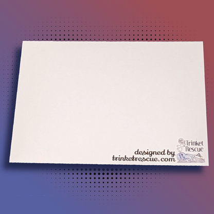 Hockey "Let's Stick Together" Valentine's Day Card, 5.5"x4.25", with Mailing Envelope