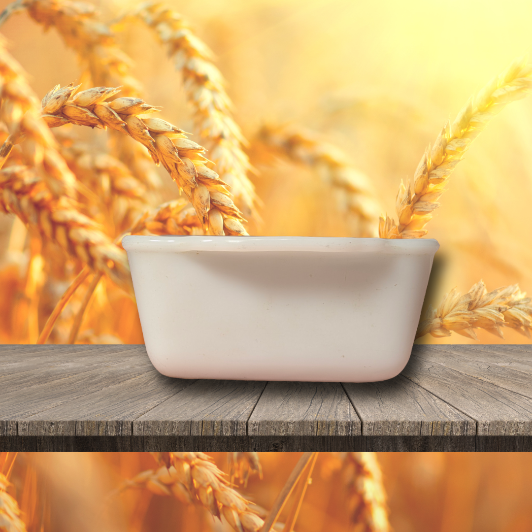 Anchor Hocking Fire-King Golden Wheat #409 1-Quart Loaf Pan/Casserole Dish