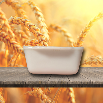 Anchor Hocking Fire-King Golden Wheat #409 1-Quart Loaf Pan/Casserole Dish