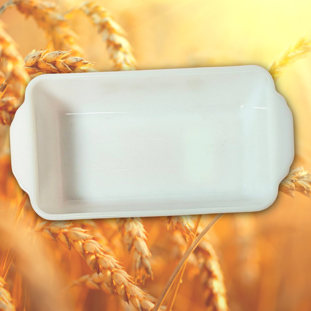 Anchor Hocking Fire-King Golden Wheat #409 1-Quart Loaf Pan/Casserole Dish