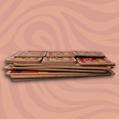 Vintage Pimpernel Placemats (9) and Coasters (14) in "Copper Rose" Pattern