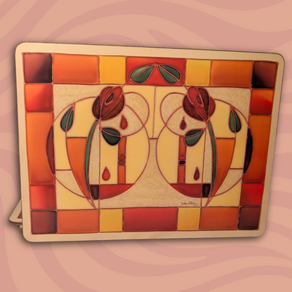 Vintage Pimpernel Placemats (9) and Coasters (14) in "Copper Rose" Pattern