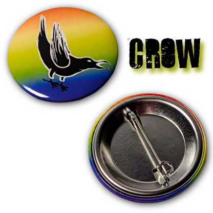 Sassy Animal Button (Cow, Crow, Ankylosaurus, Deer, Red Panda)