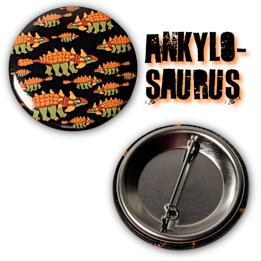 Sassy Animal Button (Cow, Crow, Ankylosaurus, Deer, Red Panda)