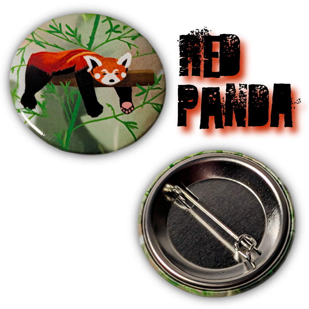 Sassy Animal Button (Cow, Crow, Ankylosaurus, Deer, Red Panda)