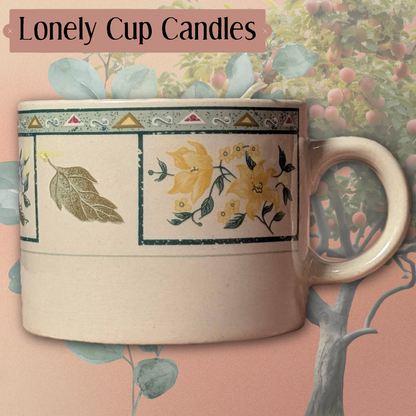 Chelsea Square (1998) pattern Macy's Exclusive Brand "The Cellar" Cup with Peachy Sage Scented Candle