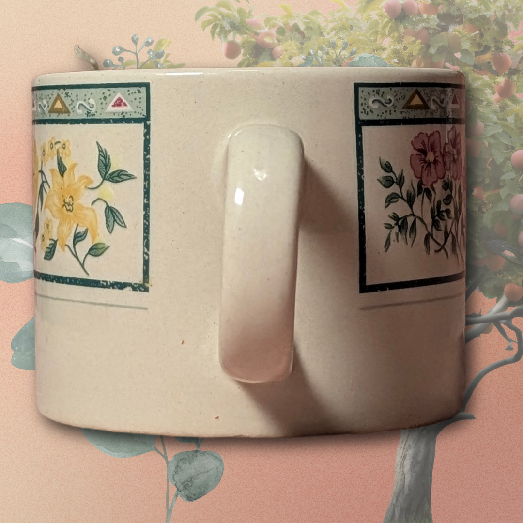 Chelsea Square (1998) pattern Macy's Exclusive Brand "The Cellar" Cup with Peachy Sage Scented Candle