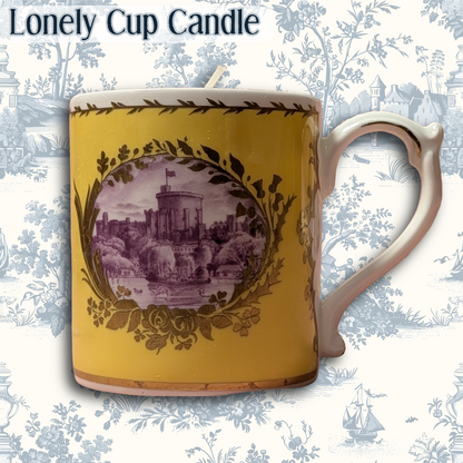 Windsor Castle Royal Collection Trust 1980s Transferware Commemorative Mug with Country Estate Scented Candle
