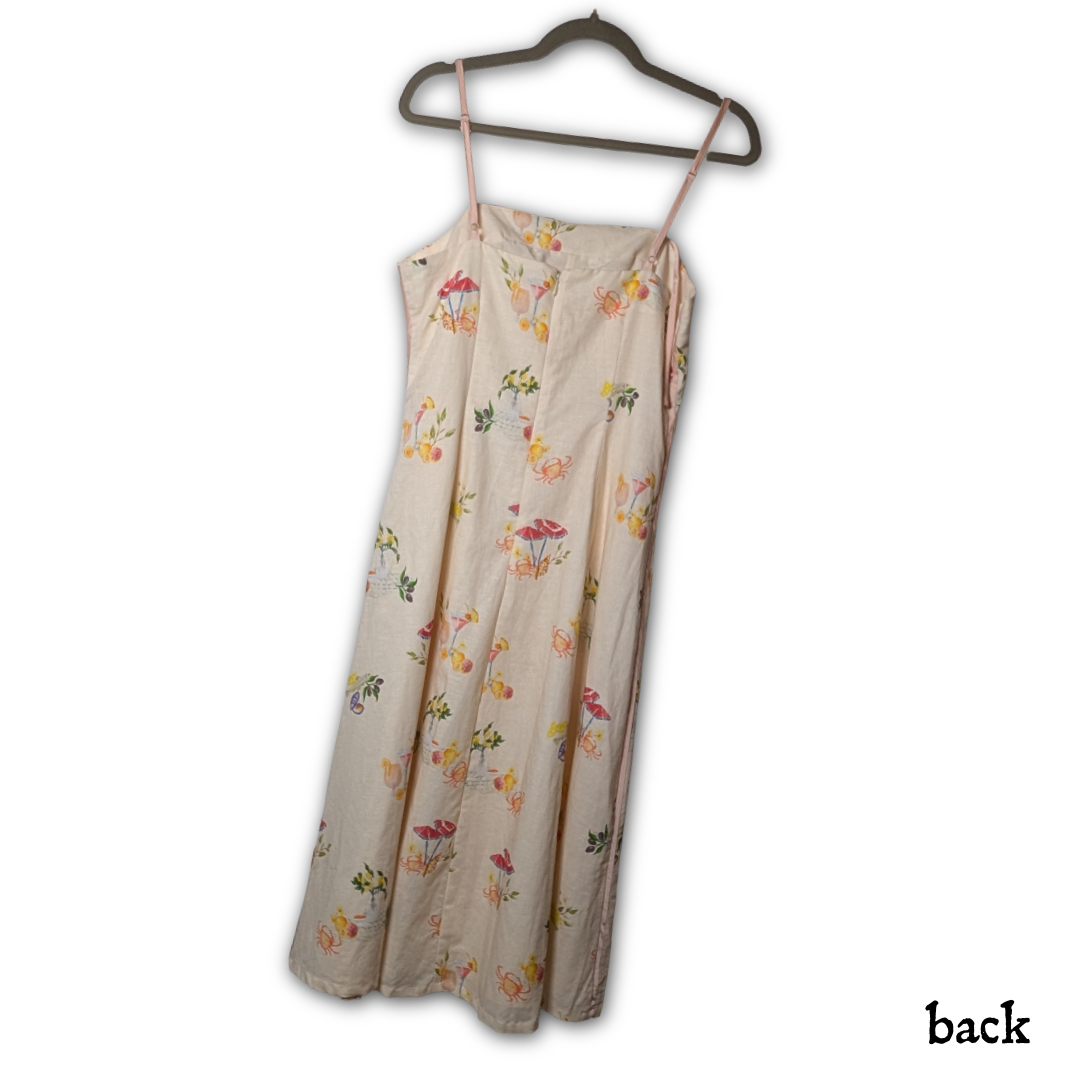 Anthropologie Corey Lynn Calter Seashell Mini Dress NWT sz M, Botanical/Nautical