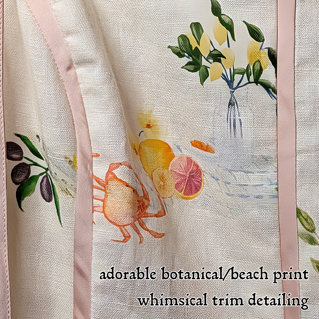 Anthropologie Corey Lynn Calter Seashell Mini Dress NWT sz M, Botanical/Nautical