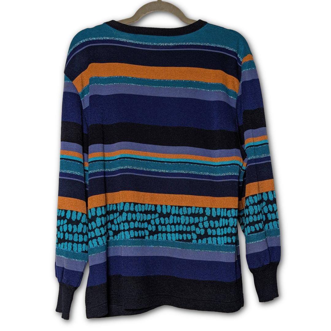 1980s vintage Dino Valiano mermaid sweater, size D40/US size 10