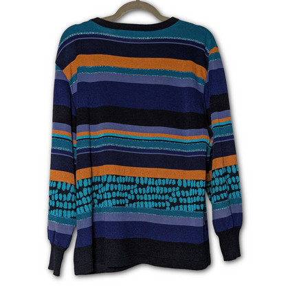 1980s vintage Dino Valiano mermaid sweater, size D40/US size 10