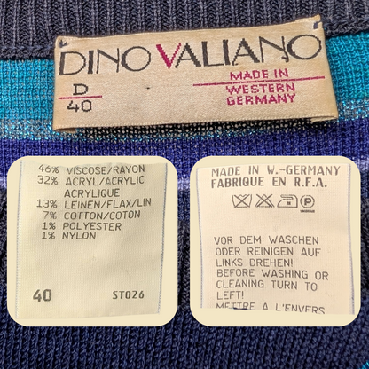 1980s vintage Dino Valiano mermaid sweater, size D40/US size 10