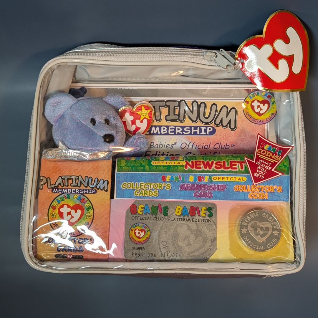 1999 Ty Beanie Babies Platinum Edition Club Kit - Vintage Sealed/New Old Stock