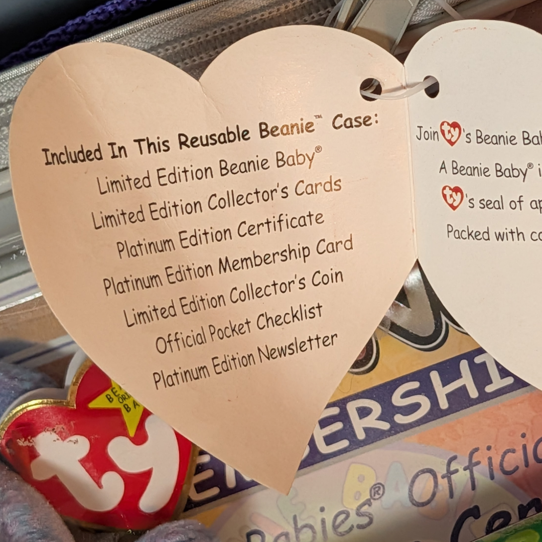 1999 Ty Beanie Babies Platinum Edition Club Kit - Vintage Sealed/New Old Stock
