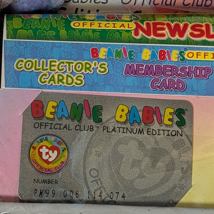 1999 Ty Beanie Babies Platinum Edition Club Kit - Vintage Sealed/New Old Stock