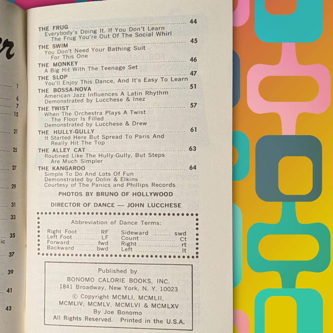 Vintage 50s How to be a Good Dancer pamphlet with charming photos