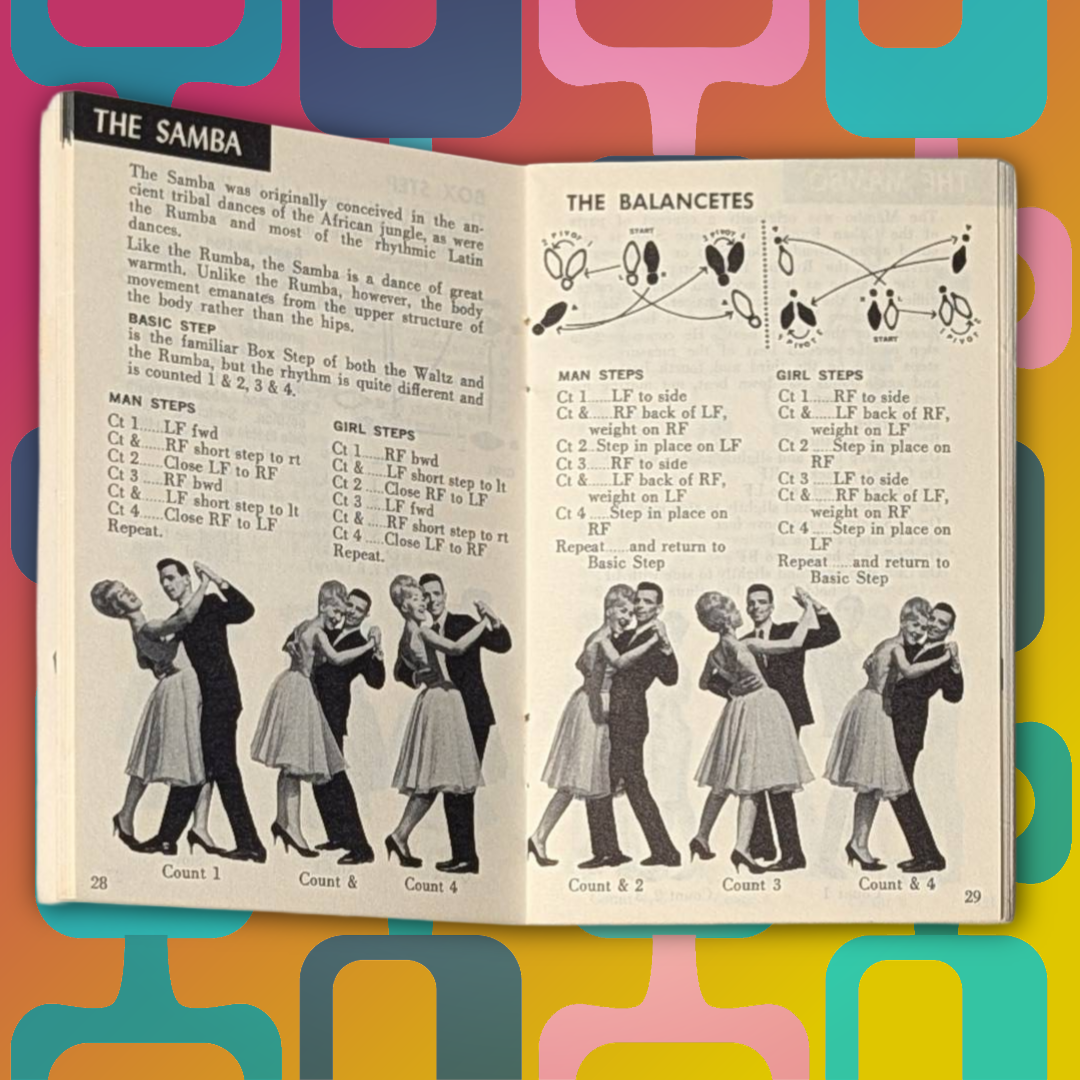 Vintage 50s How to be a Good Dancer pamphlet with charming photos