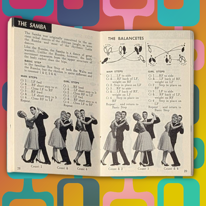 Vintage 50s How to be a Good Dancer pamphlet with charming photos