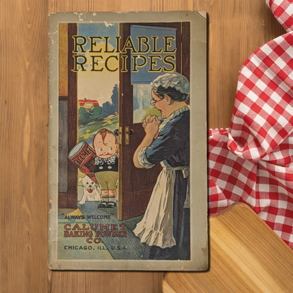 Antique 1918 Calumet Baking Powder "Reliable Recipes" Booklet cooking ephemera