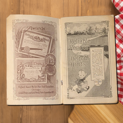 Antique 1918 Calumet Baking Powder "Reliable Recipes" Booklet cooking ephemera