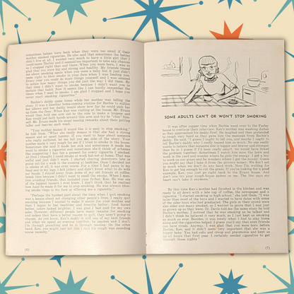 Vintage 1960s "Ken and Barbie Make a Cigarette Survey" Public Health Brochure