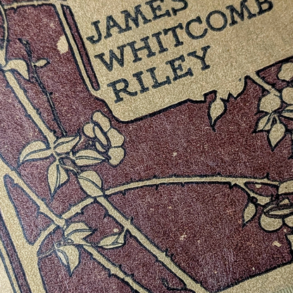 Vintage 1909 Hardcover "Old School Day Romances" Book by James Whitcomb Riley