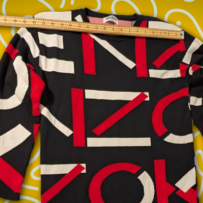 Kenzo Paris women's bold geometric design pullover dress