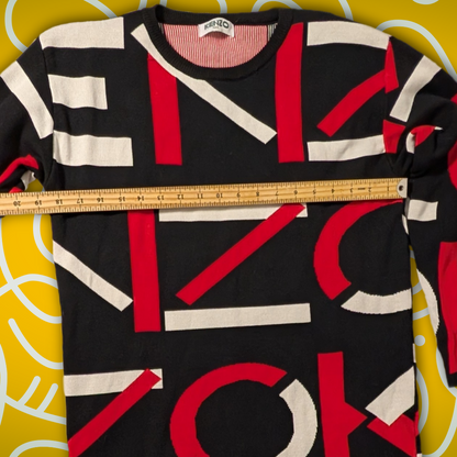 Kenzo Paris women's bold geometric design pullover dress