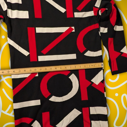 Kenzo Paris women's bold geometric design pullover dress