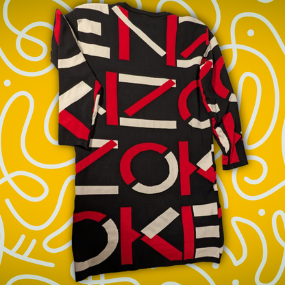 Kenzo Paris women's bold geometric design pullover dress