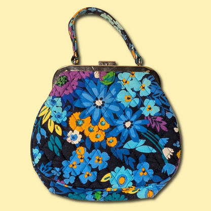 Vera Bradley Midnight Blues (ret. 2014) Kisslock Framed Handbag