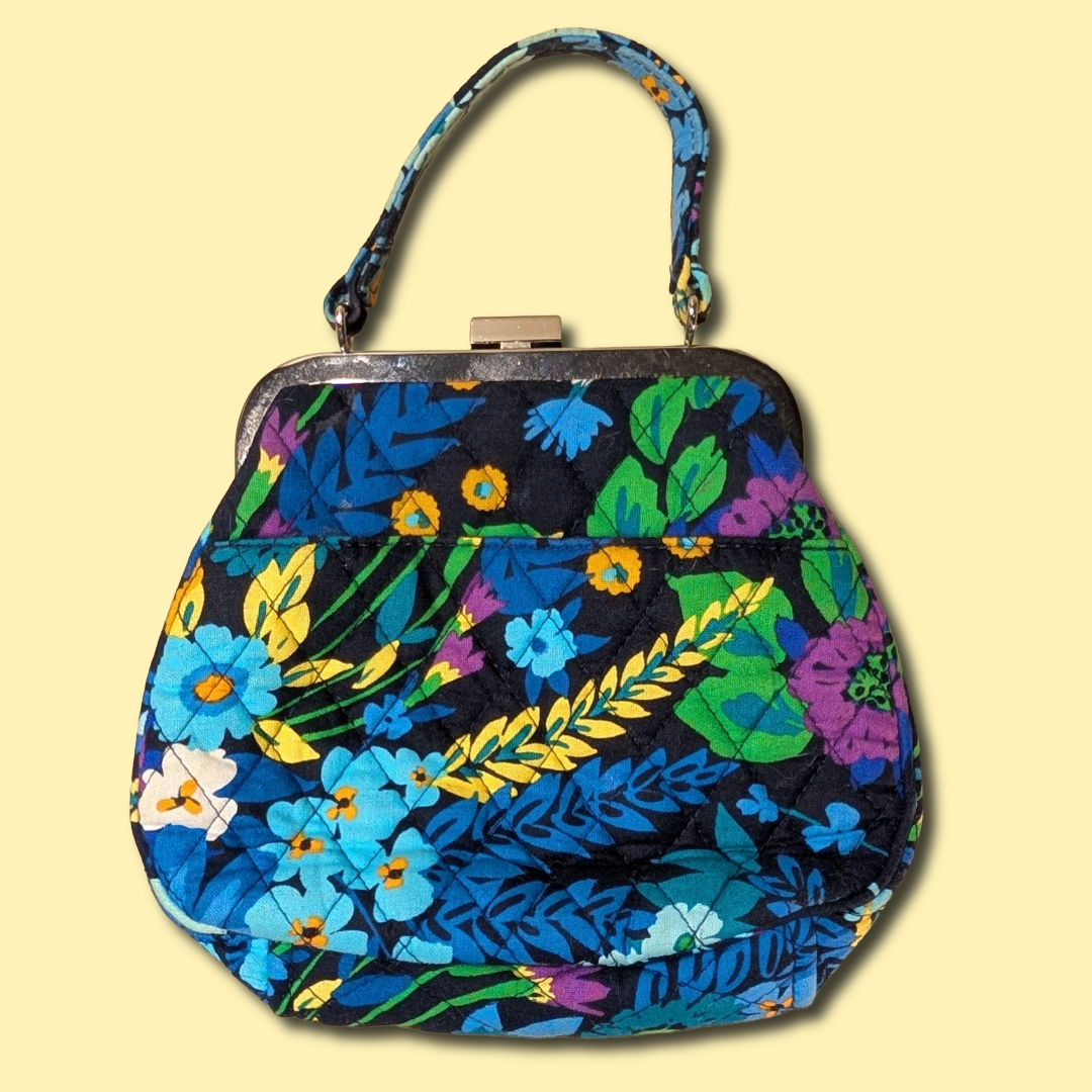 Vera Bradley Midnight Blues (ret. 2014) Kisslock Framed Handbag