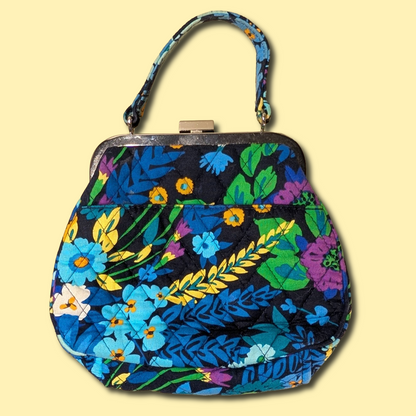 Vera Bradley Midnight Blues (ret. 2014) Kisslock Framed Handbag
