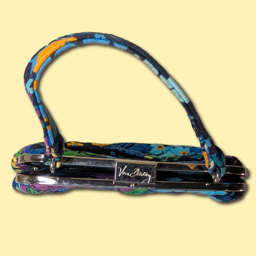Vera Bradley Midnight Blues (ret. 2014) Kisslock Framed Handbag