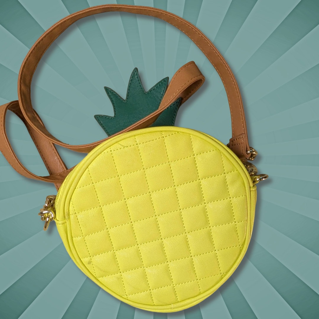 Betsey Johnson Kitsch "XO Prickly" Quilted Pineapple Crossbody