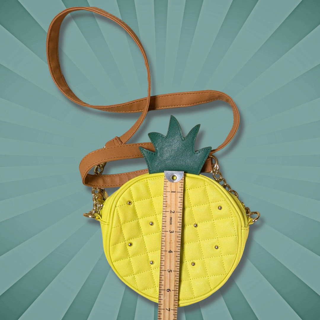 Betsey Johnson Kitsch "XO Prickly" Quilted Pineapple Crossbody