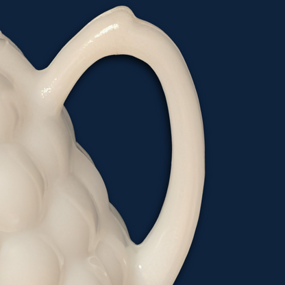 Anchor Hocking 50s Vintage Bubble Pattern Milk Glass Creamer