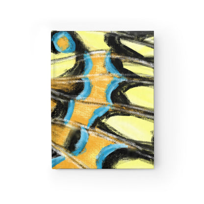 Eastern Tiger Swallowtail Butterfly Wing Hardcover Journal - 128 5"x7" 90gsm Blank Pages, Lay-Flat Binding