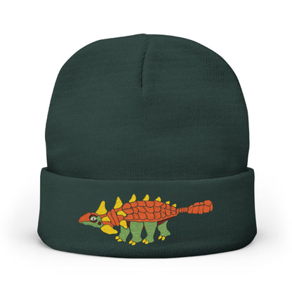 Ankylosaurus Embroidered Beanie