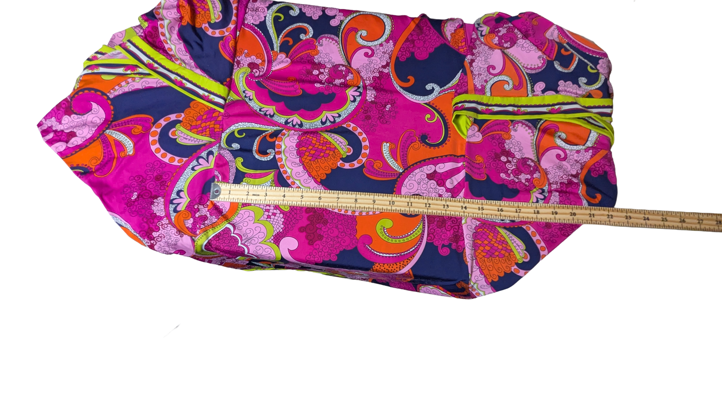Trina Turk "French Riviera" Multi-Color Paisley Tunic Swim Cover-Up Dress size M