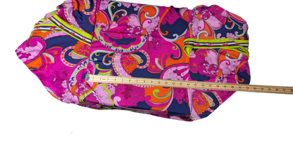 Trina Turk "French Riviera" Multi-Color Paisley Tunic Swim Cover-Up Dress size M