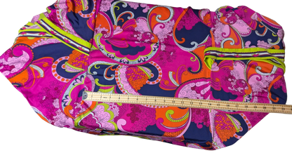 Trina Turk "French Riviera" Multi-Color Paisley Tunic Swim Cover-Up Dress size M