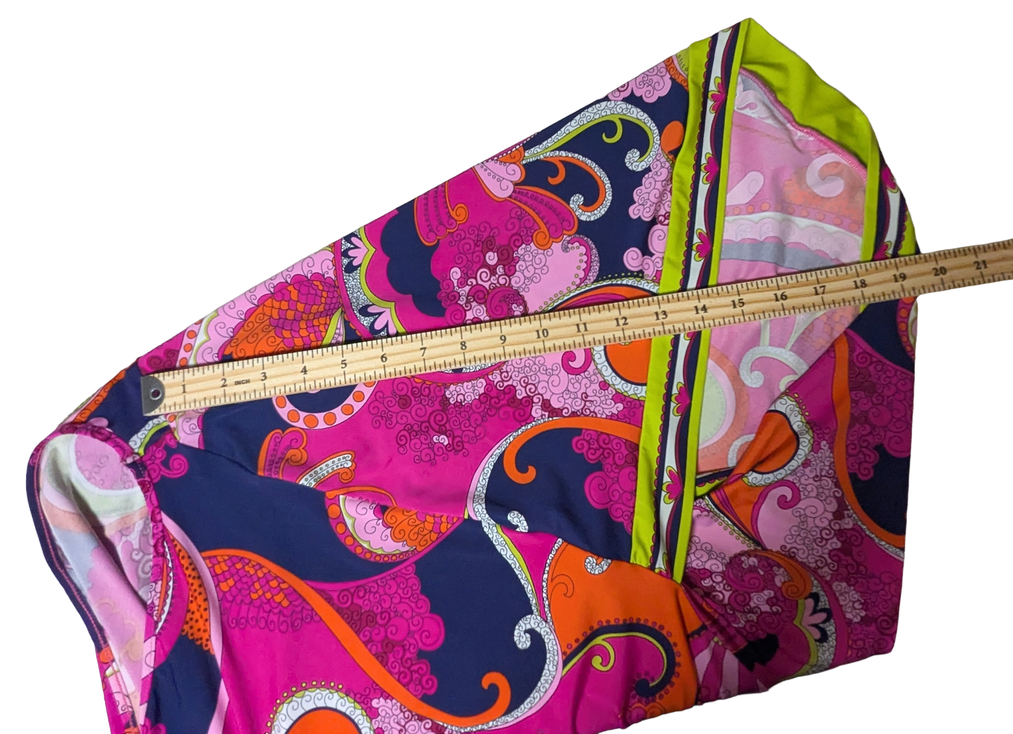 Trina Turk "French Riviera" Multi-Color Paisley Tunic Swim Cover-Up Dress size M